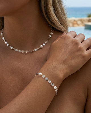 Sunburst Ferskvandsperle Armbånd