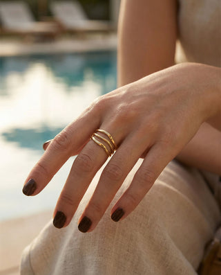 Stacking Ring 18K Guldbelagt
