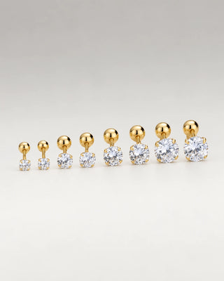 Zirkonia Emmy Ørestikker 18K Guldbelagt