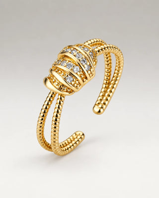 Zirkonia Wrap Ring 18K Guldbelagt