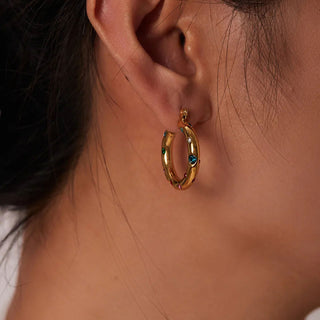 Colorful Summer Hoops 18K Guldbelagt