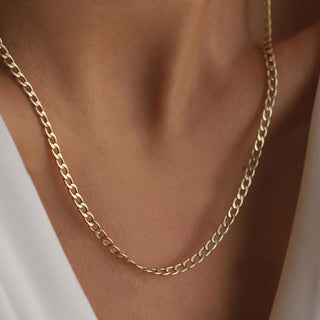 Curb Choker 18K Guldbelagt 5mm