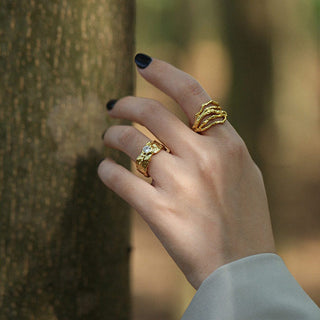 Unika Ring 18K Guldbelagt