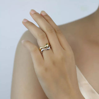 Wave Deluxe Ring 18K Guldbelagt