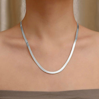 Flad Slange Choker 4mm